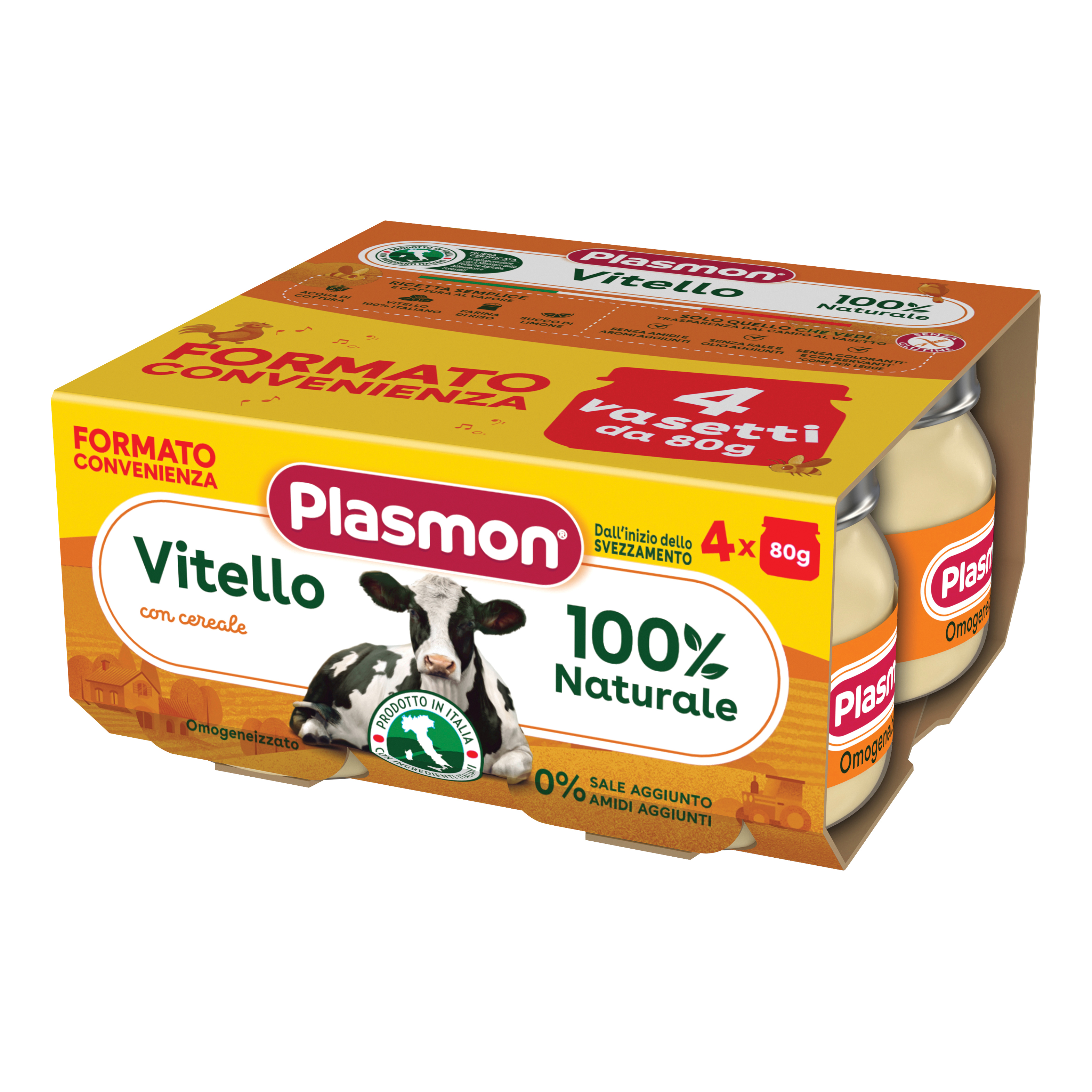 PLASMON - OMOGENIZZATO VITELLO 4X80 GR